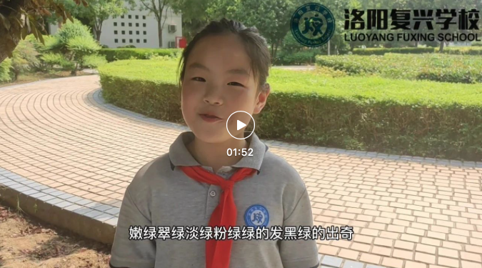 聆听书的声音（第十六期：绿）丨洛阳复兴学校